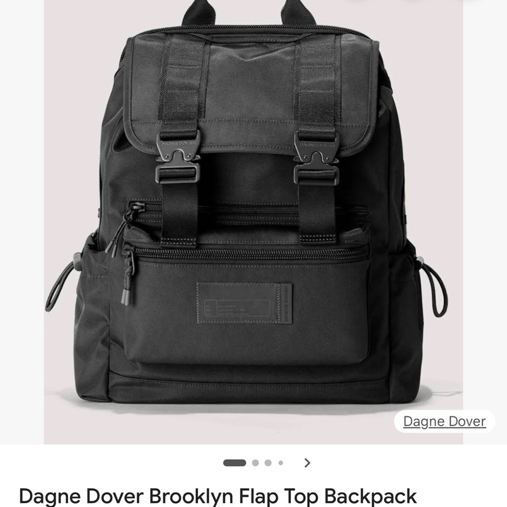 Dagne Dover Charcoal Flap Top Backpack